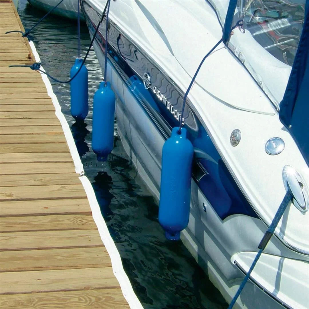 x 16 in.. Taylor Made 54327100 Hull Guard Inflatable Vinyl Fender - Blue - 4.5 in