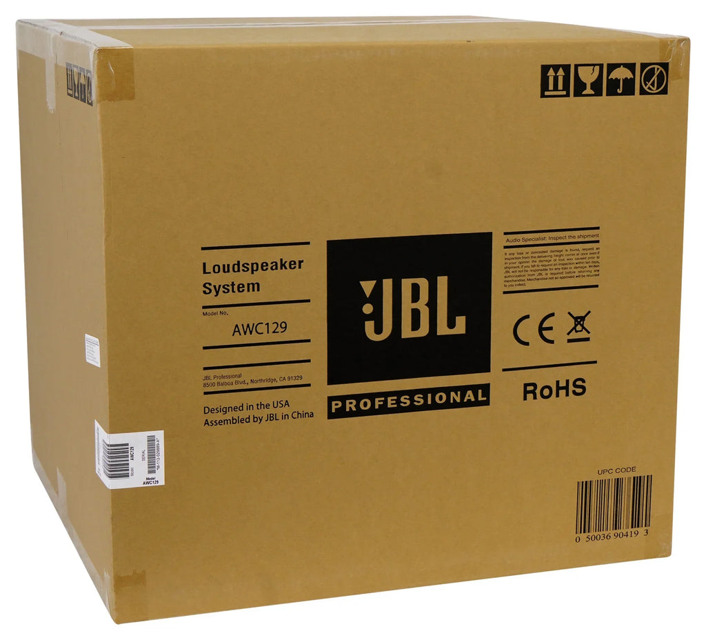 JBL AWC129 12" 200w 2-Way Indoor/Outdoor 70V Surface Mount Commercial Speaker