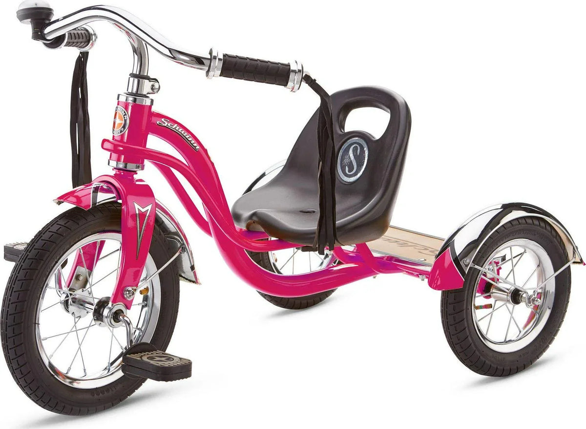 Front Wheel, Ages 2 - 4, Pink. Schwinn Roadster Classic Tricycle, 12 in