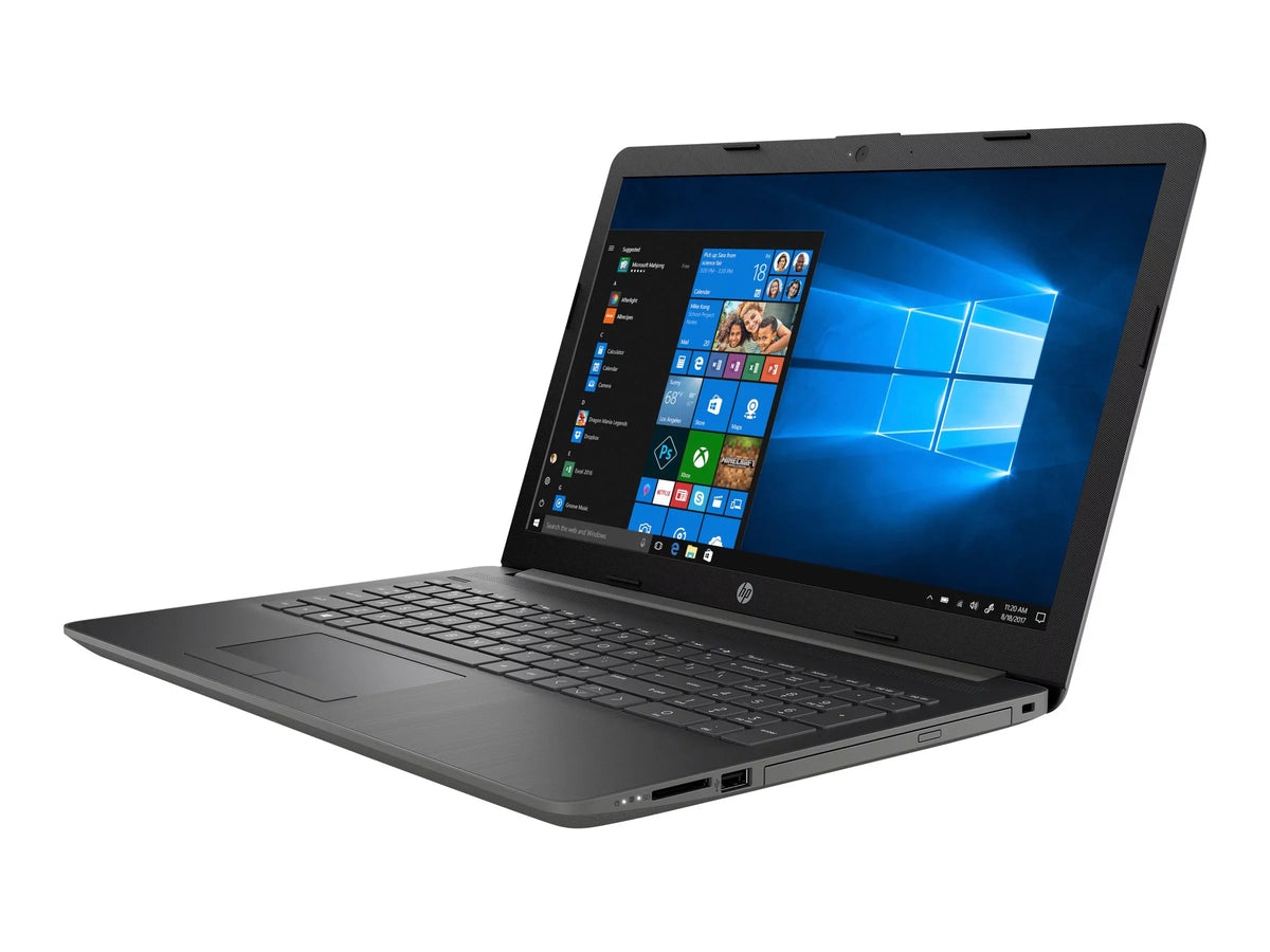 Laptop 15-db0007ca - AMD Ryzen 3 2200U / 2.5 GHz - Win 10 Home 64-bit - Radeon Vega 3 - 8 GB RAM - 1 TB HDD - 15.6" touchscreen 1366 x 768 (HD) - Wi-Fi 5 - ash silver keyboard frame, smoke gray (shield and base), maglia pattern with vertical brushi