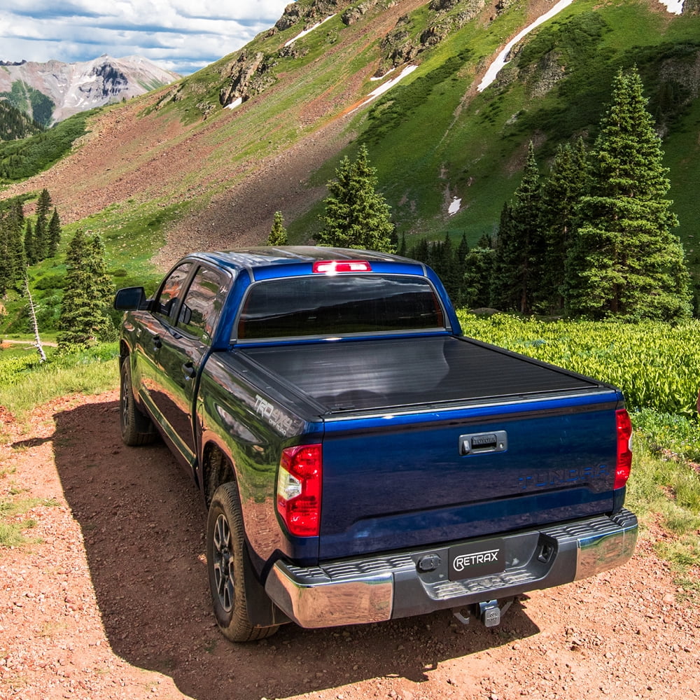 Retrax By Realtruck MX Retractable Truck Bed Tonneau wrap | 80842 | matching With Select 2007-2021  Tundra Regular & Double Cab with Deck Rail System 6' 7" Bed (78.7")