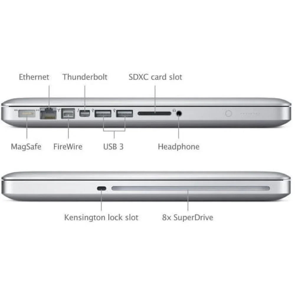 Pre-Owned  MacBook Pro Laptop Core i5 2.5GHz 4GB RAM 250GB HDD 13" Silver MD101LL/A (2012) - Like New