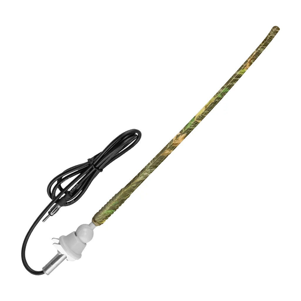 Pyle Marine DIN Bluetooth MP3 USB AUX Camo AM/FM Radio, 6x 6.5" Waterproof Camouflage LED Speakers, Elite Series 4-Channel Amplifier, Stereo wrap, Enrock Antenna, 18-G 50 Ft Wire, Amp Install Kit
