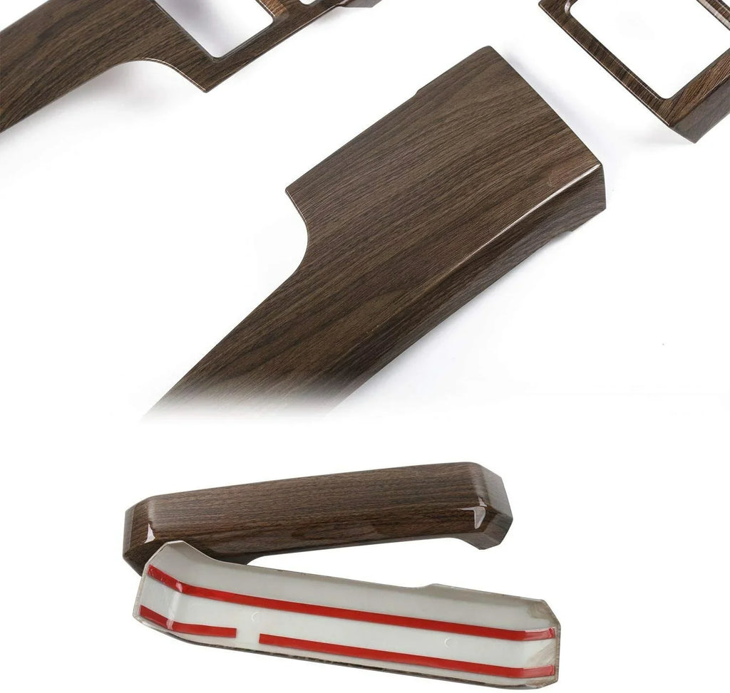 Teledu F150 + Wood Grain Interior Center Console Decoration Trim protector Kit
