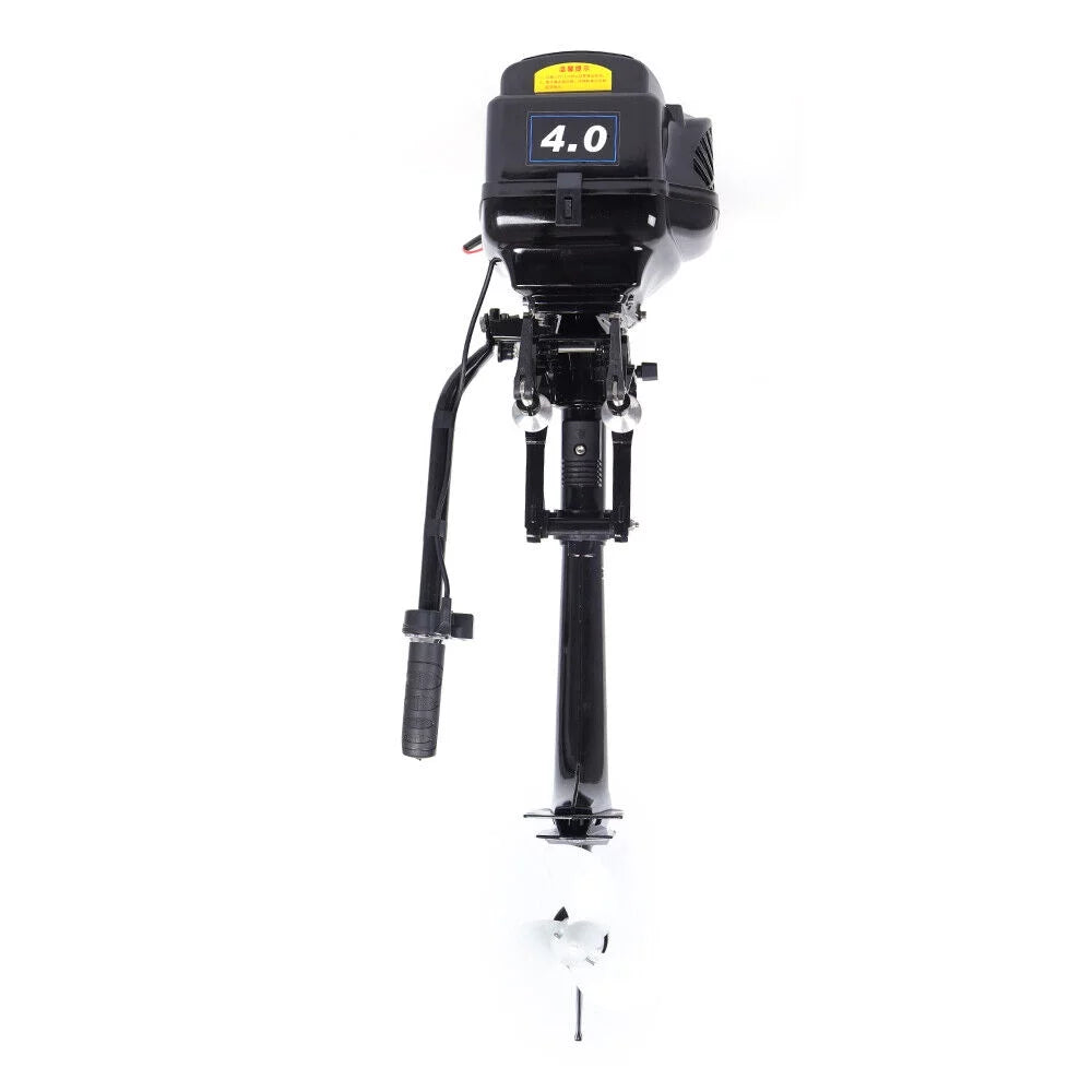 Miumaeov Outboard Motor Electric vessel Engine 4HP 48V 1000W Heavy Duty Outboard Fishing vessel Motor Engine Outboard CDI Mount Electric Outboard Motor for Inflatable Boats Fishing Boats