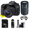 EOS 80D DSLR Camera with 18-55mm IS STM & 55-250 IS STM Lenses + SD Card + Buzz-Photo Beginners Bundle
