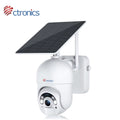 Ctronics Solar Security Camera,PTZ Home Security Camera Wireless Outdoor,WiFi Surveillance Camera with Spotlight Color Night Vision, AI Human Detection, 2-Way Audio,IP66 Waterproof(S20)