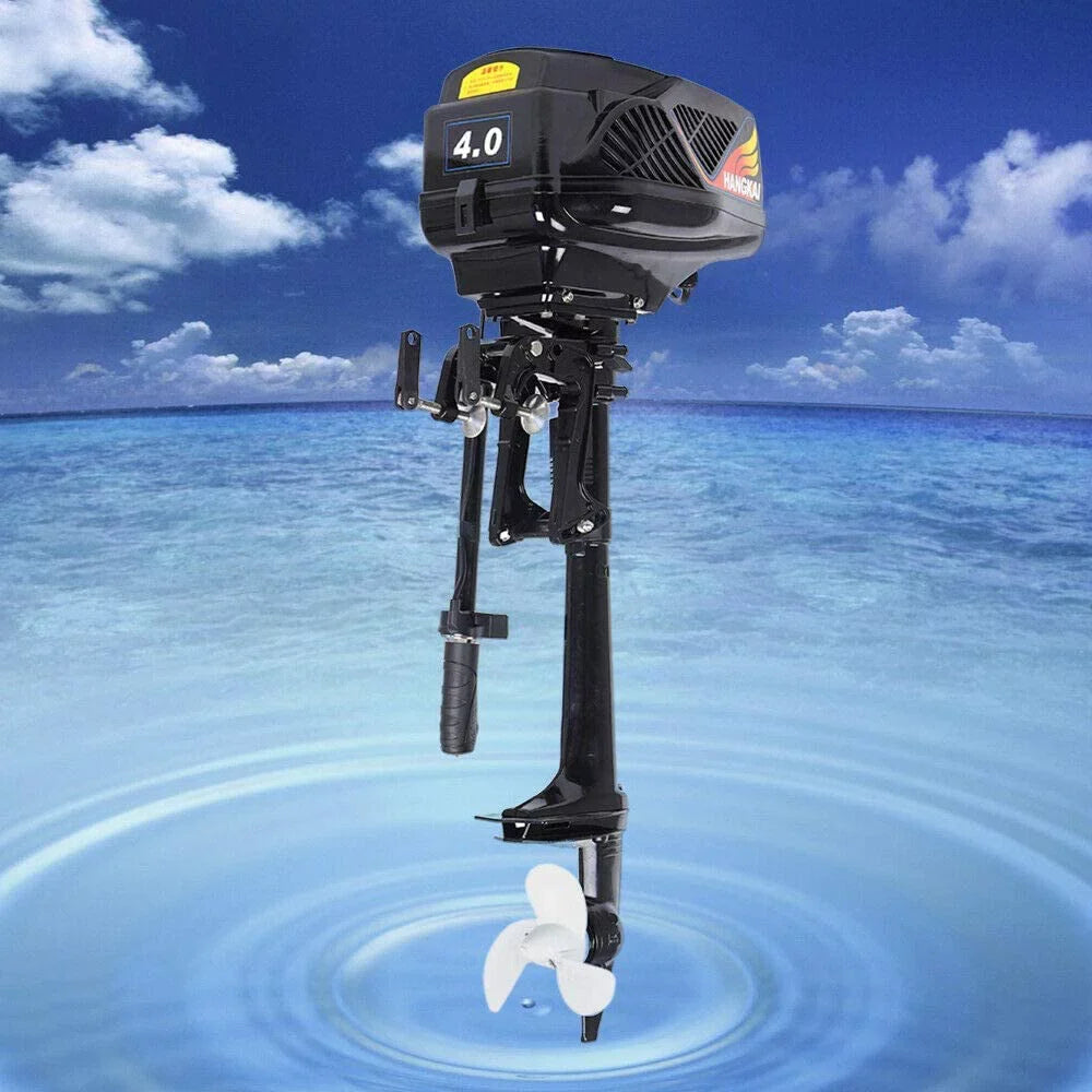 Miumaeov Outboard Motor Electric vessel Engine 4HP 48V 1000W Heavy Duty Outboard Fishing vessel Motor Engine Outboard CDI Mount Electric Outboard Motor for Inflatable Boats Fishing Boats
