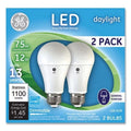1Pc GE 75W LED Bulbs, 12 W, A19 Bulb, Daylight, 2/Pack (93127670)G7