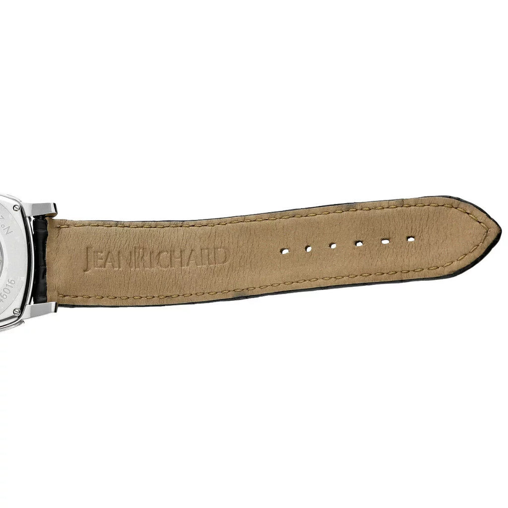 Jean Richard 46016 TV Screen XL Moonphase Steel Leather Automatic Men's Watch
