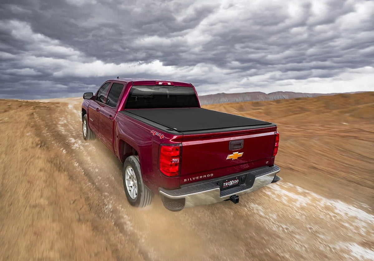 RealTruck TruXedo Pro X15 Soft Roll Up Truck Bed Tonneau shield | 1473301 | suitable with 2020-2021 Chevy/GMC Silverado/Sierra 2500/3500HD 6' 10" Bed (82.2")