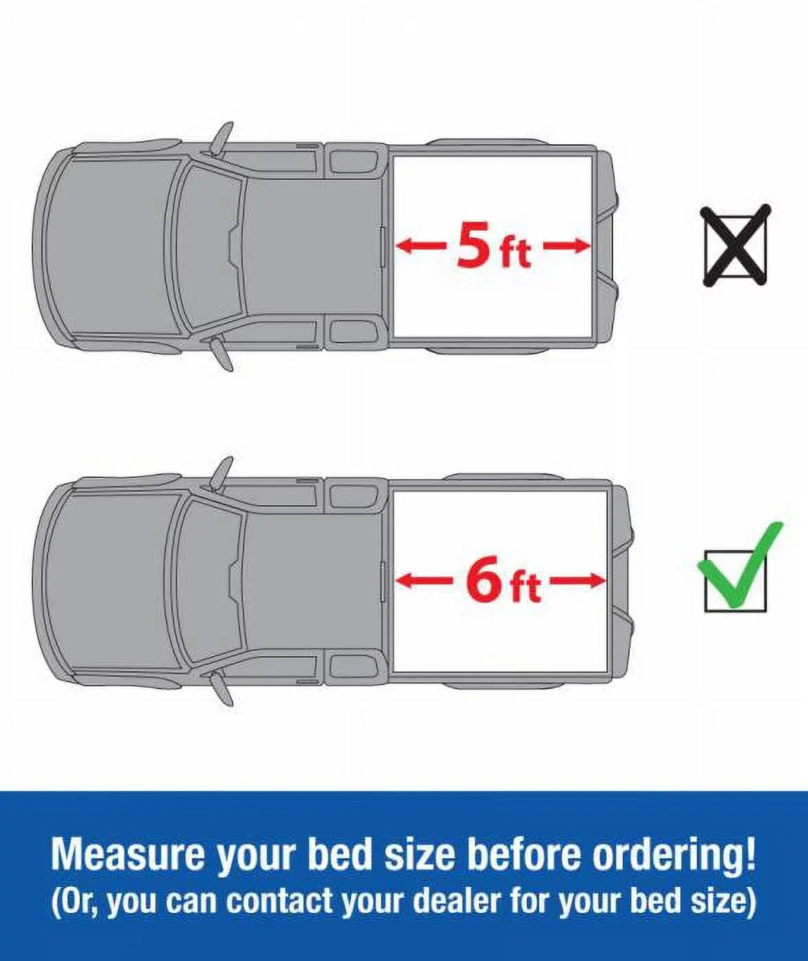 Tyger Auto T3 Soft Tri-fold Truck Bed Tonneau wrap appropriate with 2019-2023  Ranger | 6' Bed | TG-BC3F1067 | Vinyl