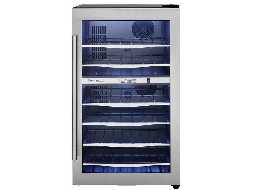 Danby Designer DWC040A3BSSD 38 Bottle Compact LED Light Refrigerator Wine Cooler