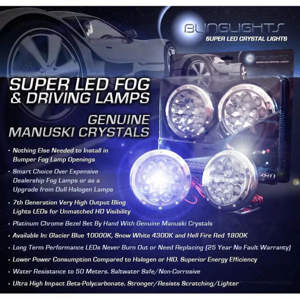For 2006 2007 2008 2009 2010 2011 2012  Rush LED Fog Lamps Driving Lights Foglamps Foglights Kit