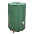 Winado Portable 100 Gallon Rain Barrel Patio aqua Storage Barrel Green