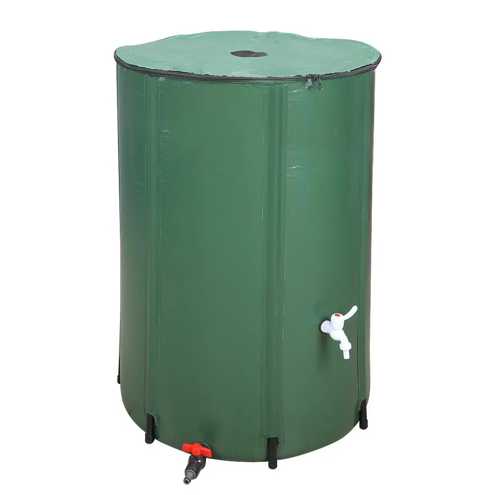 Winado Portable 100 Gallon Rain Barrel Patio aqua Storage Barrel Green