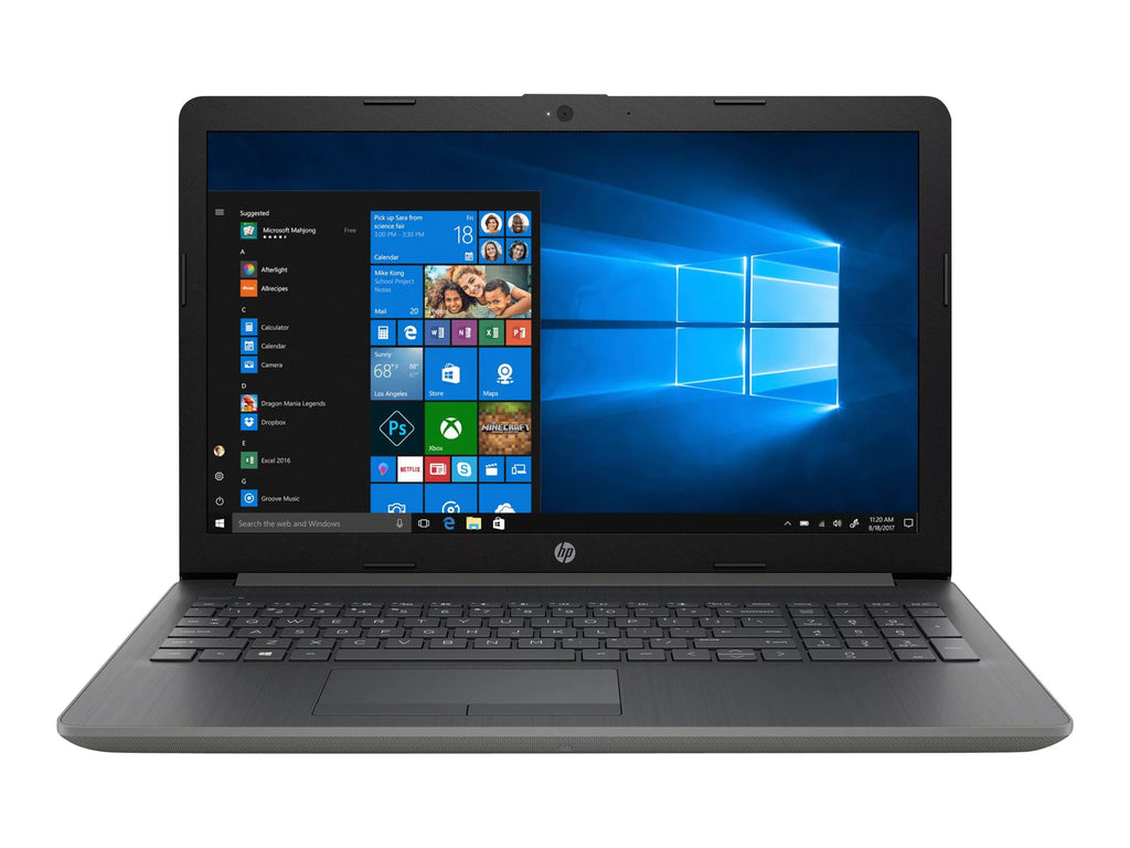 Laptop 15-db0007ca - AMD Ryzen 3 2200U / 2.5 GHz - Win 10 Home 64-bit - Radeon Vega 3 - 8 GB RAM - 1 TB HDD - 15.6" touchscreen 1366 x 768 (HD) - Wi-Fi 5 - ash silver keyboard frame, smoke gray (shield and base), maglia pattern with vertical brushi