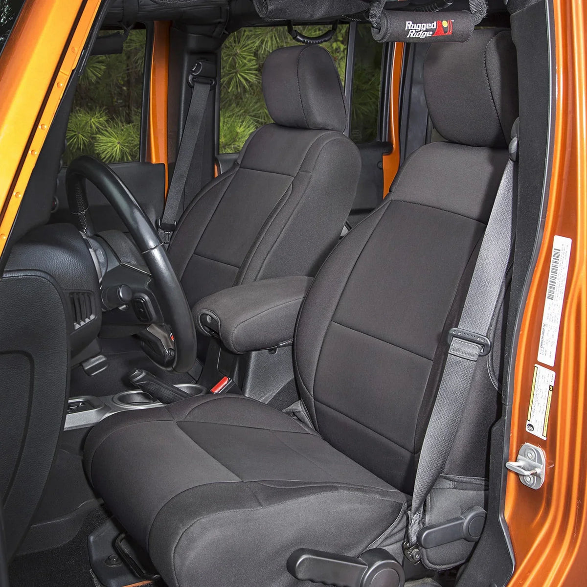 Rugged Ridge by RealTruck | 13296.01 Seat protector Kit, Black; 2011-2018 Jeep Wrangler JK, 2 Door appropriate with Select: 2011, 2015-2018 Jeep Wrangler Unlimited