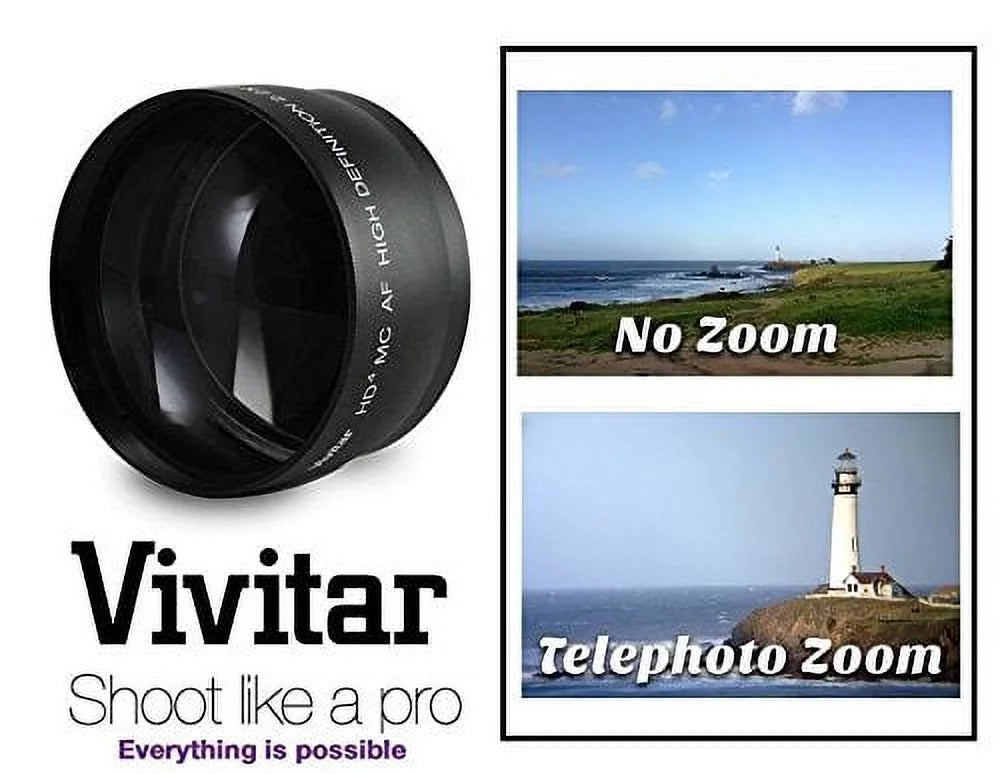 2-Pcs LENS SET PRO HD WIDE ANGLE & TELEPHOTO LENS for  FM10 (52mm suitable)