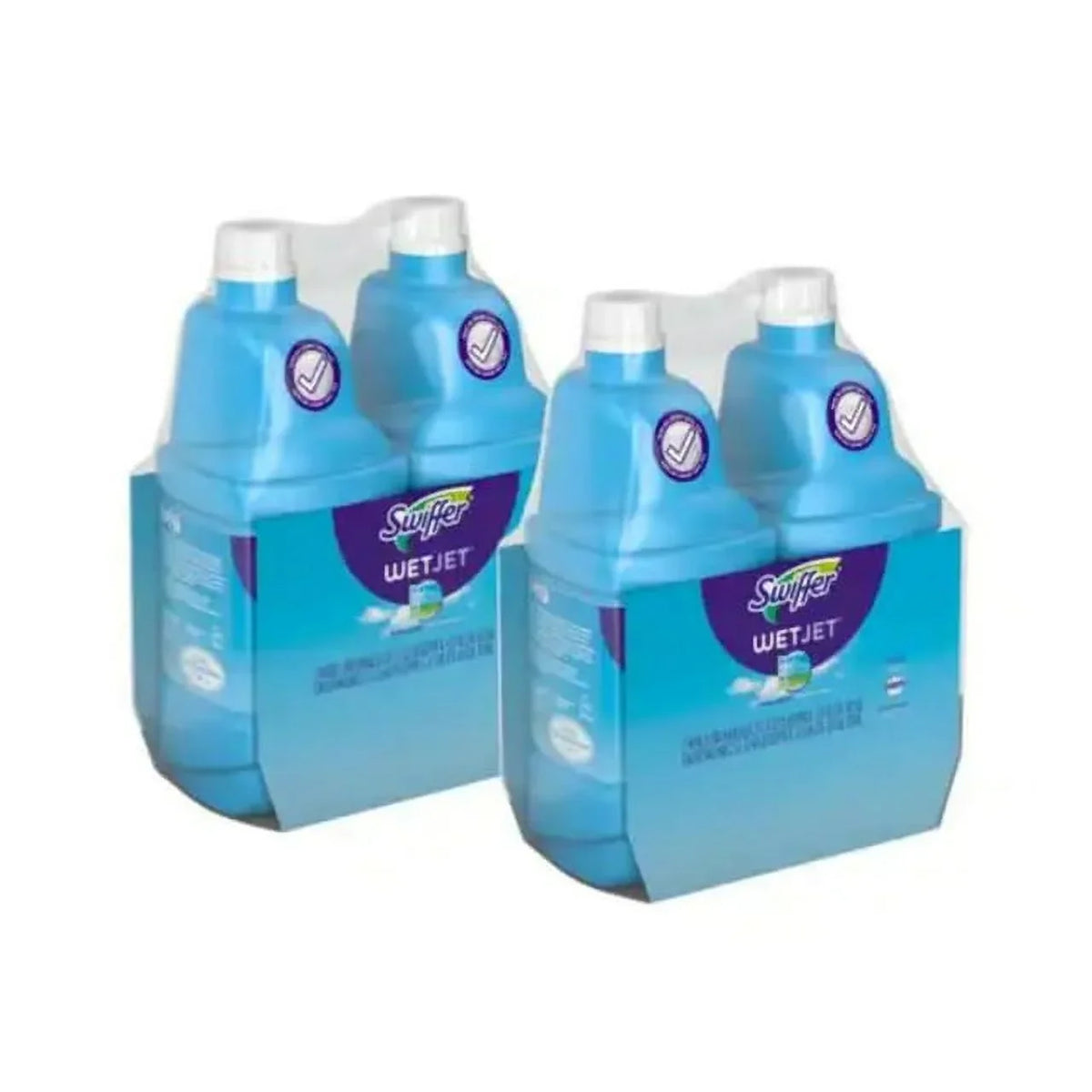 Multi-Purpose Floor Cleaner Refill with Open Window Fresh Scent, 4 Pack. Swiffer WetJet 42 oz