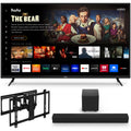 Ultra-Slim Full Motion TV Wall Mount, 50"-86"and VIZIO 2.1 Home Theater Sound Bar, DTS:X, Wireless Subwoofer SB3221n-J6152. VIZIO 65" V655-J 4K TV with onn