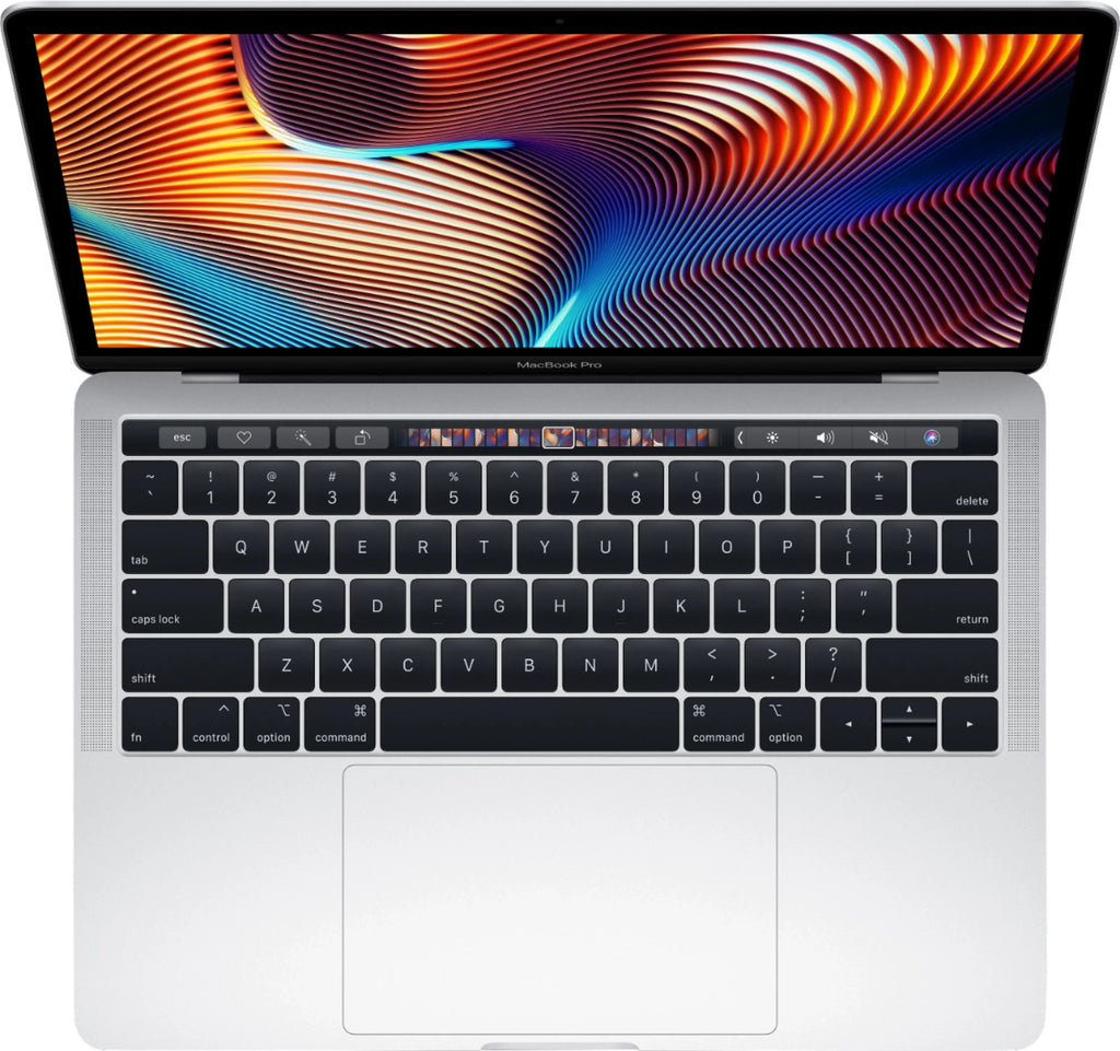 MacBook Pro 13-inch (i5 2.3GHz, 256GB SSD) (Mid 2018, MR9U2LL/A) - Silver Bundle with Black Zipper Sleeve + Laptop Starter Kit + Cleaning Kit (Refurbished)
