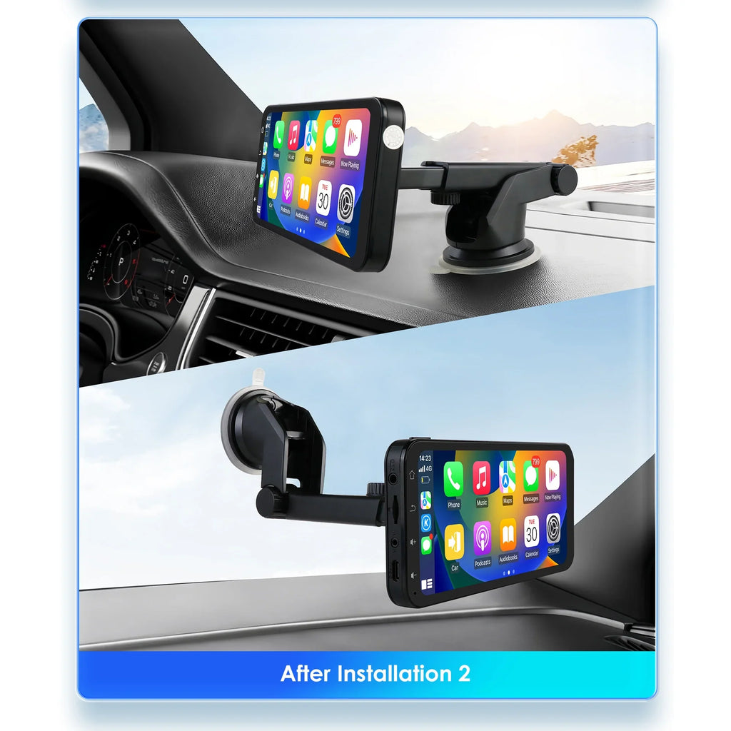 Ossuret 6.25" Touchscreen Bluetooth 360° Adjustable Car Stereo Radio Receiver GPS Navigation Audio With Wireless  Carplay Android Auto Support Backup Camera