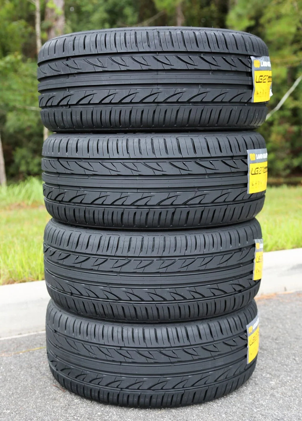 Landgolden LG27 255/40ZR19 255/40R19 100W XL A/S High Performance Tire Fits: 2014  Mustang GT, 2015  Mustang EcoBoost Premium