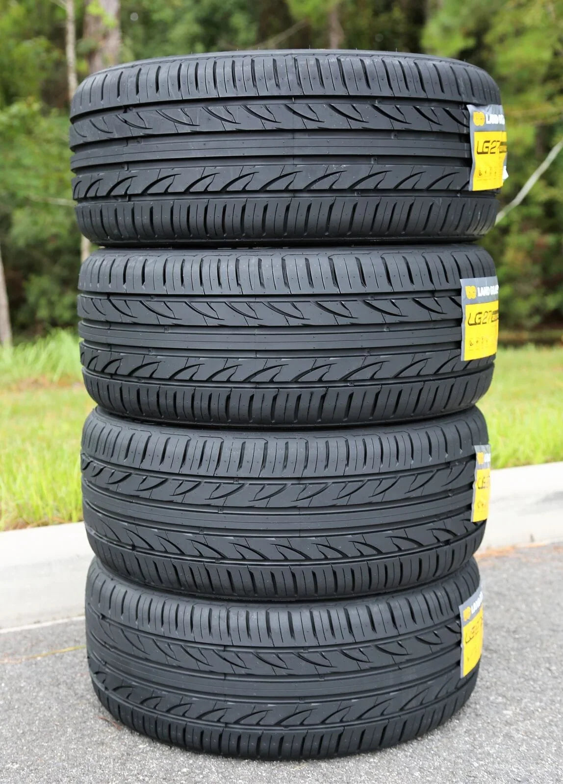 Landgolden LG27 255/40ZR19 255/40R19 100W XL A/S High Performance Tire Fits: 2014  Mustang GT, 2015  Mustang EcoBoost Premium