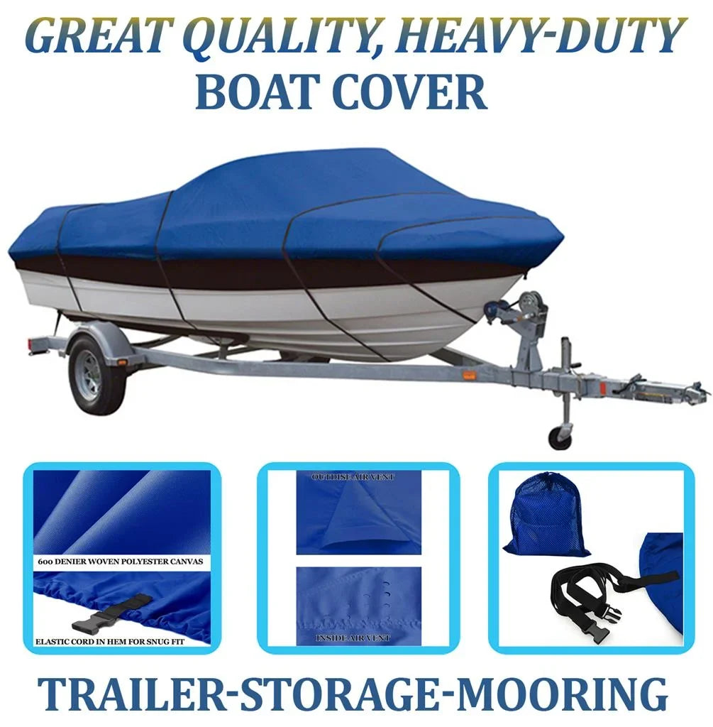 BLUE, excellent high-grade craft protector suitable for DOLPHIN GEMINI 199 BR O/B ALL YEARS