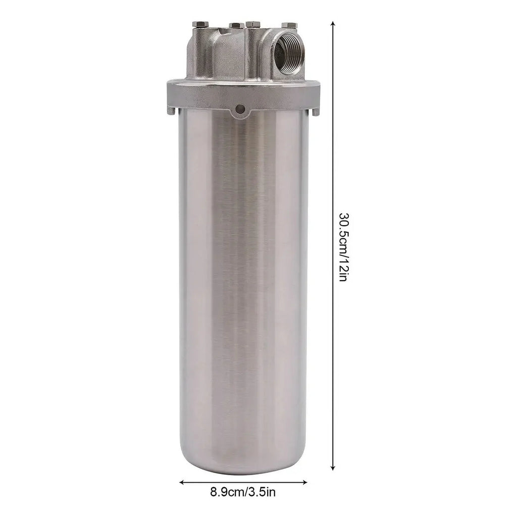 Stainless Steel aqua Filter Housing 10" Cartridges 3/4" R thread inlet & outlet