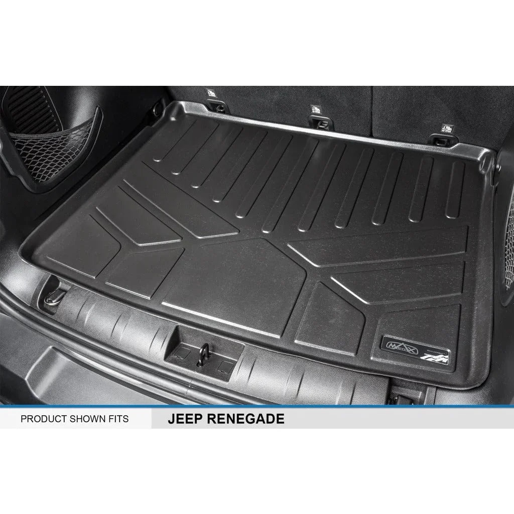 SMARTLINER All atmospheric conditions Custom Fit Cargo Trunk Liner Floor Mat Black suitable With 2015-2021 Jeep Renegade