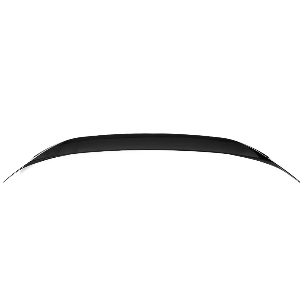 Ikon Motorsports suitable with 18-23  Camry LE MD Style Rear Trunk Spoiler Wing Gloss Black With Chrome Trim 2018 2019 2020 2021 2022
