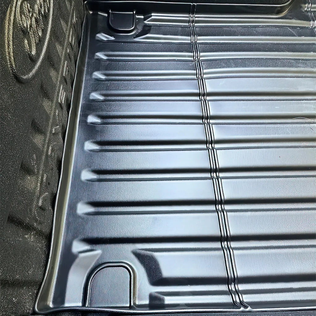 Ikon Motorsports Truck Bed Mat matching With 2022-2024  Maverick, Black Rear Storage Floor Liner TPE Pickup Cargo Guard All elements 3D Heavy Duty Trunk Flooring Protector wrap