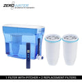 ZEROWater 23 Cup Dispenser Bundle-2 Pack Ion Exchange moisture Dispenser