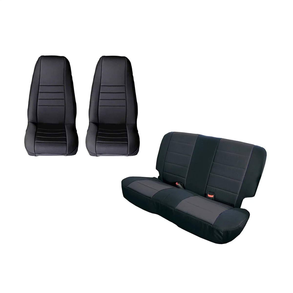 Rugged Ridge by RealTruck | 13296.01 Seat protector Kit, Black; 2011-2018 Jeep Wrangler JK, 2 Door appropriate with Select: 2011, 2015-2018 Jeep Wrangler Unlimited
