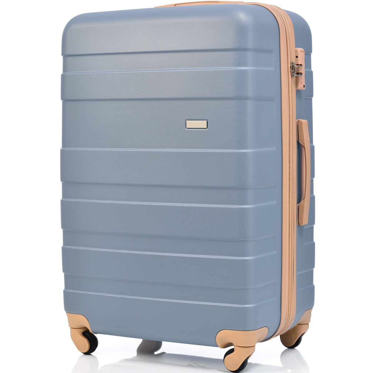 Tenozek 3 Piece Luggage Sets Expandable ABS Hardshell Luggage Hardside Lightweight Durable Suitcase Spinner Wheels Suitcase with TSA Lock 20''24''28'' ( Light Blue)