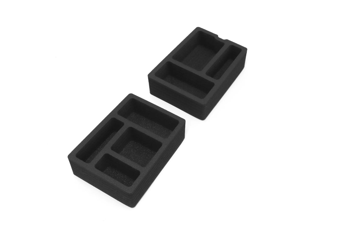 Red Hound Auto Center Console Organizer 2 Piece Stacking Set Vehicle Inserts matching with Hyundai Tucson 2016-2019 (Without Hand Brake) Black Anti-Rattle
