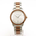 Pre-Owned GUCCI G Timeless Collection Date SS PGPVD Silver Dial Men's Quartz Watch YA126447 126.4 (Good)
