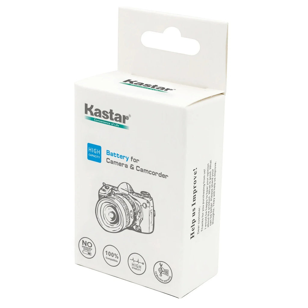 Kastar CGA_DU14 Battery (4_Pack) and Charger Kit for  CGA_DU06, CGA_DU07, CGA_DU14, CGA_DU21, VW_VBD070 VBD140 VBD210 w