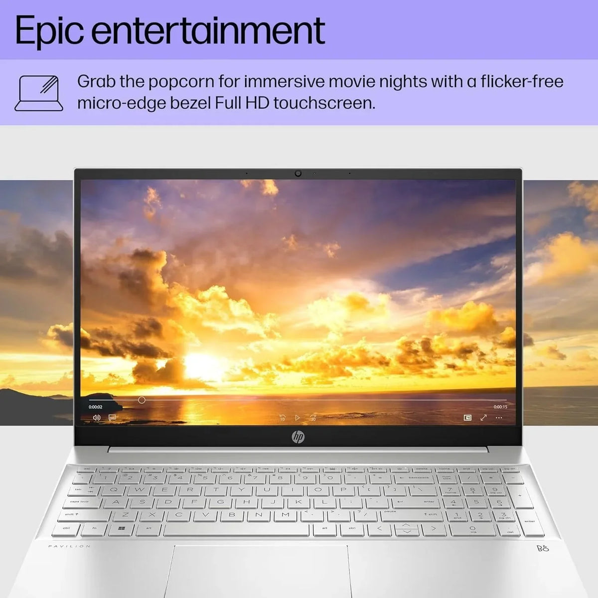 Pavilion Business Laptop, 15.6" FHD Touchscreen, 13th Gen  Core i5-1335U(Beats i7-1270P), 16GB RAM, 512GB SSD,  Iris Xe Graphic, Backlit KB, WiFi 6, Win 11, with Cefesfy Cleaning Brush