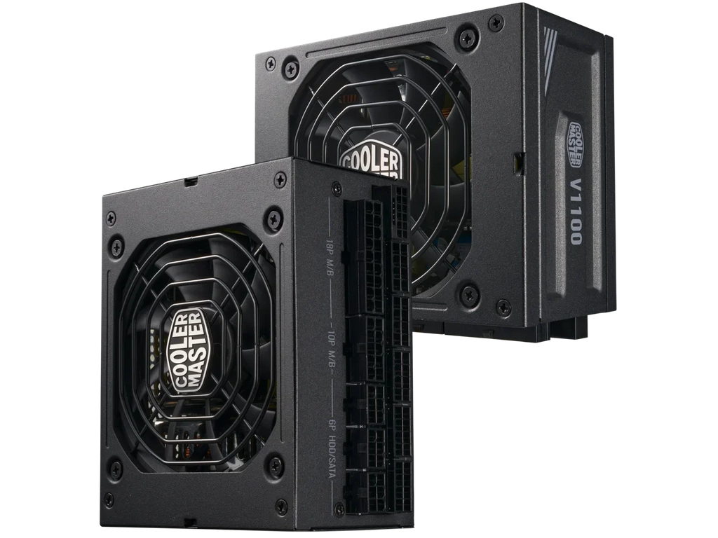 Cooler Master V1100 SFX Platinum Fully Modular, Fully ATX3.0, 1100W SFX, 80+ Platinum Efficiency, ATX Bracket Included, SFX Form Factor (MPZ-B001-SFAP-BUS)