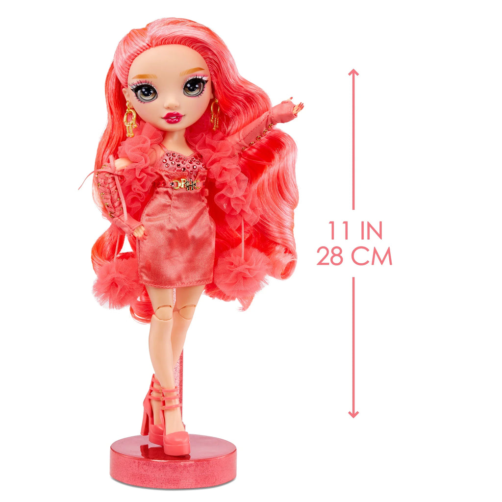 excellent Gift for Kids 4-12 Years Old and Collectors. Fashionable Outfit & 10+ Colorful Play Accessories. Rainbow High Priscilla- Pink Fashion Doll