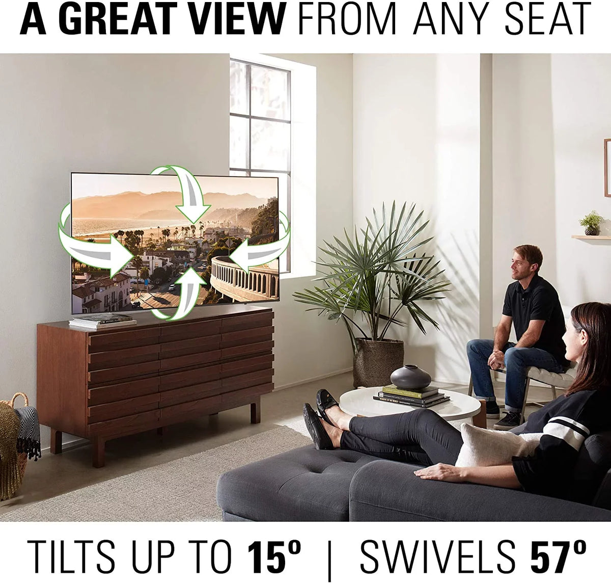 KD43X85K 43" 4K HDR LED with PS5 Features Smart TV with a Sanus Systems VLF728-B2 Full Motion Wall Mount (2022)