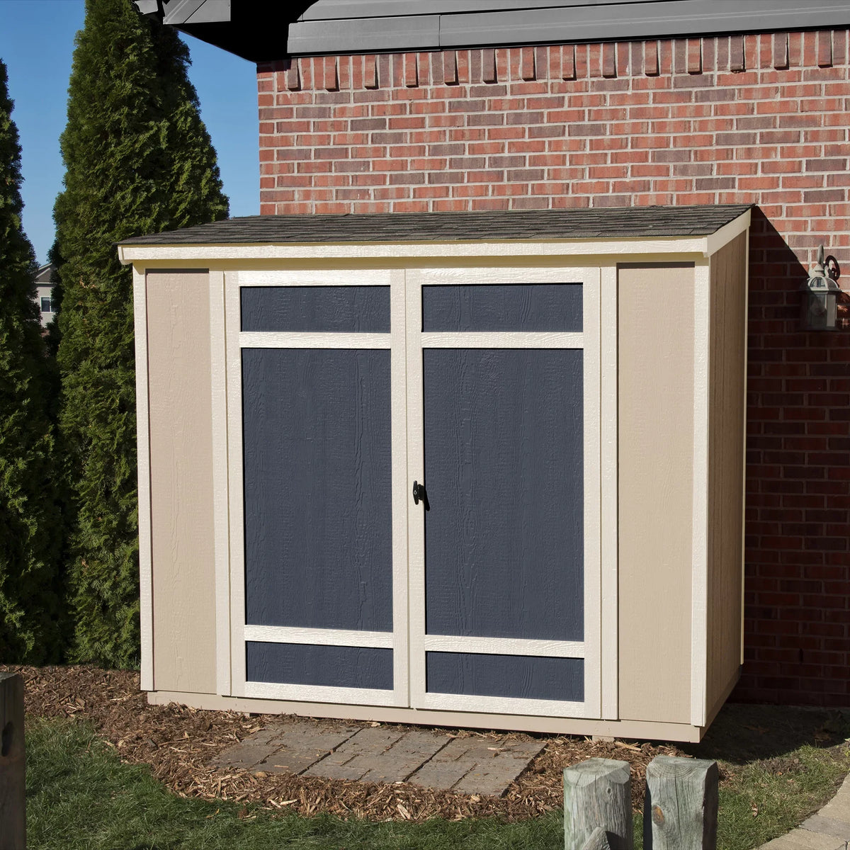 Lean-To Storage Shed. x 8 ft. Handy Home Products Fremont 4 ft