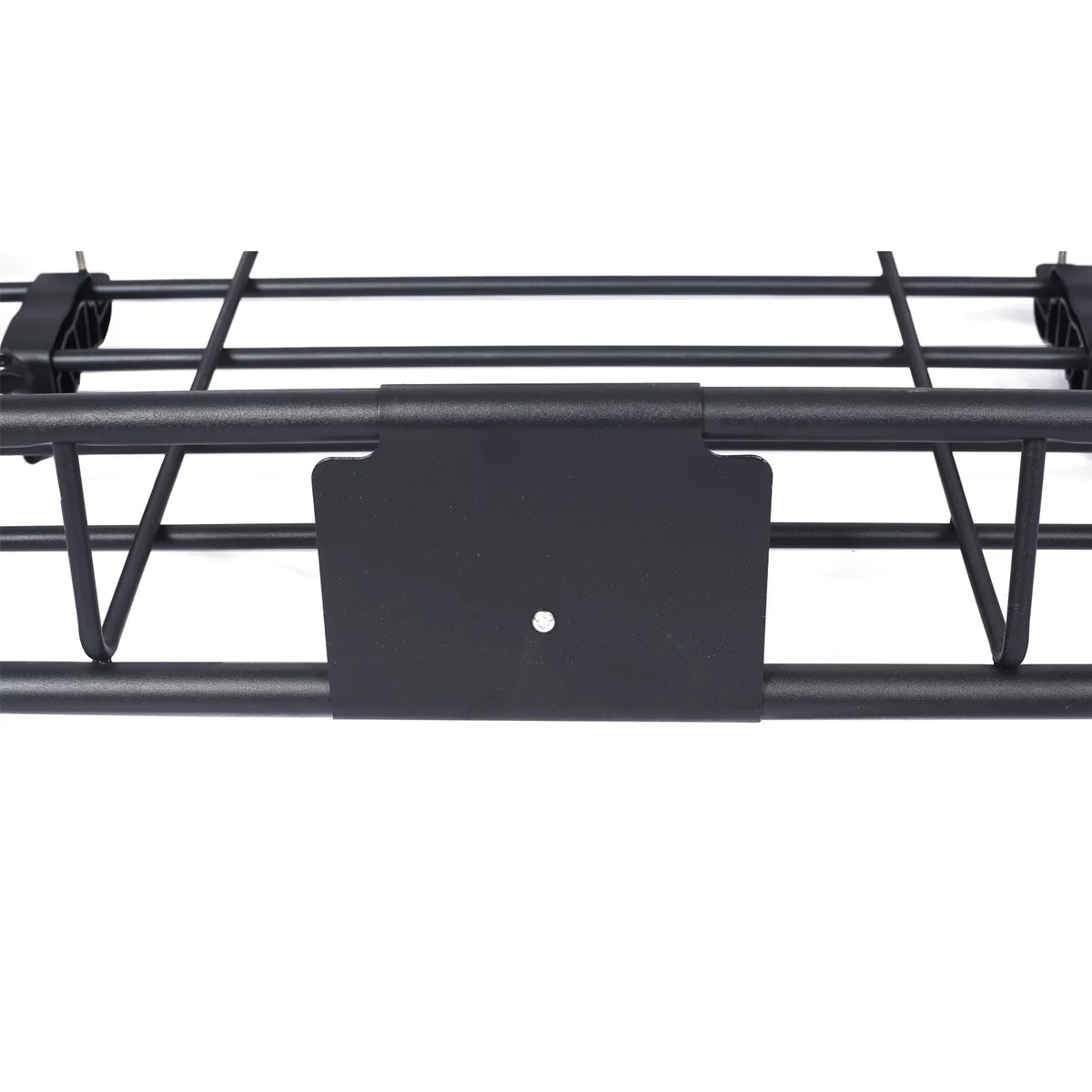 Universal Fit Black Steel Top Mount Roof Rack 43" Heavy-Duty Steel Weatherproof - Rooftop Cargo Carrier Basket