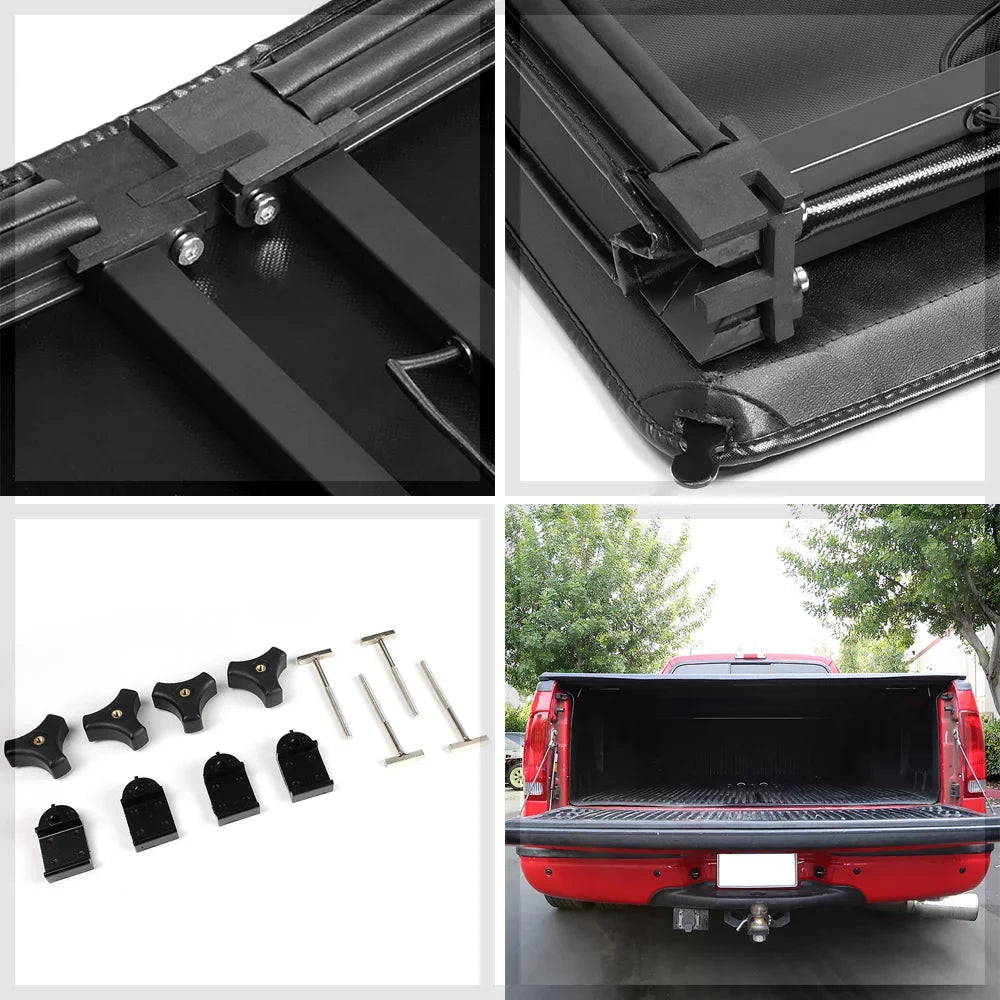 Short Bed Truck Tonneau shield 5Ft Soft Tri-Fold Fleetside for 19-21  Ranger