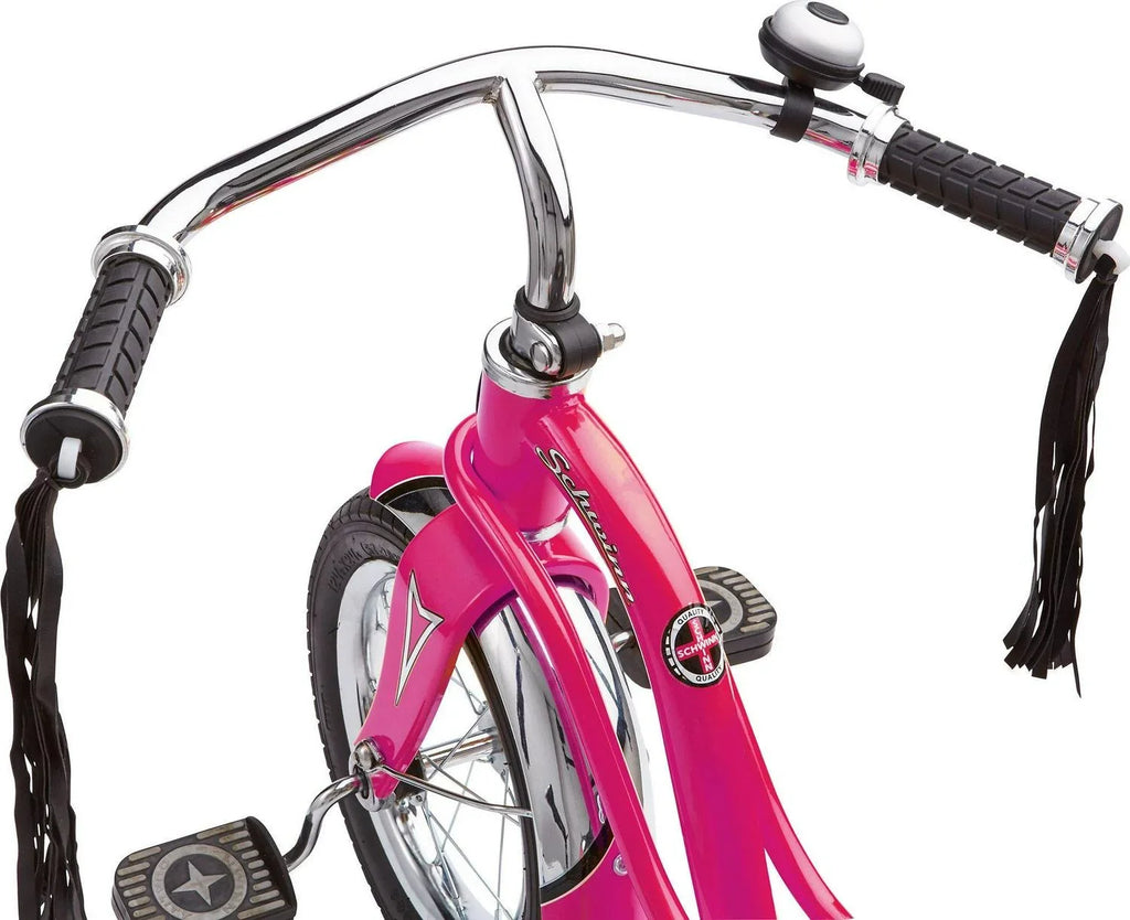Front Wheel, Ages 2 - 4, Pink. Schwinn Roadster Classic Tricycle, 12 in